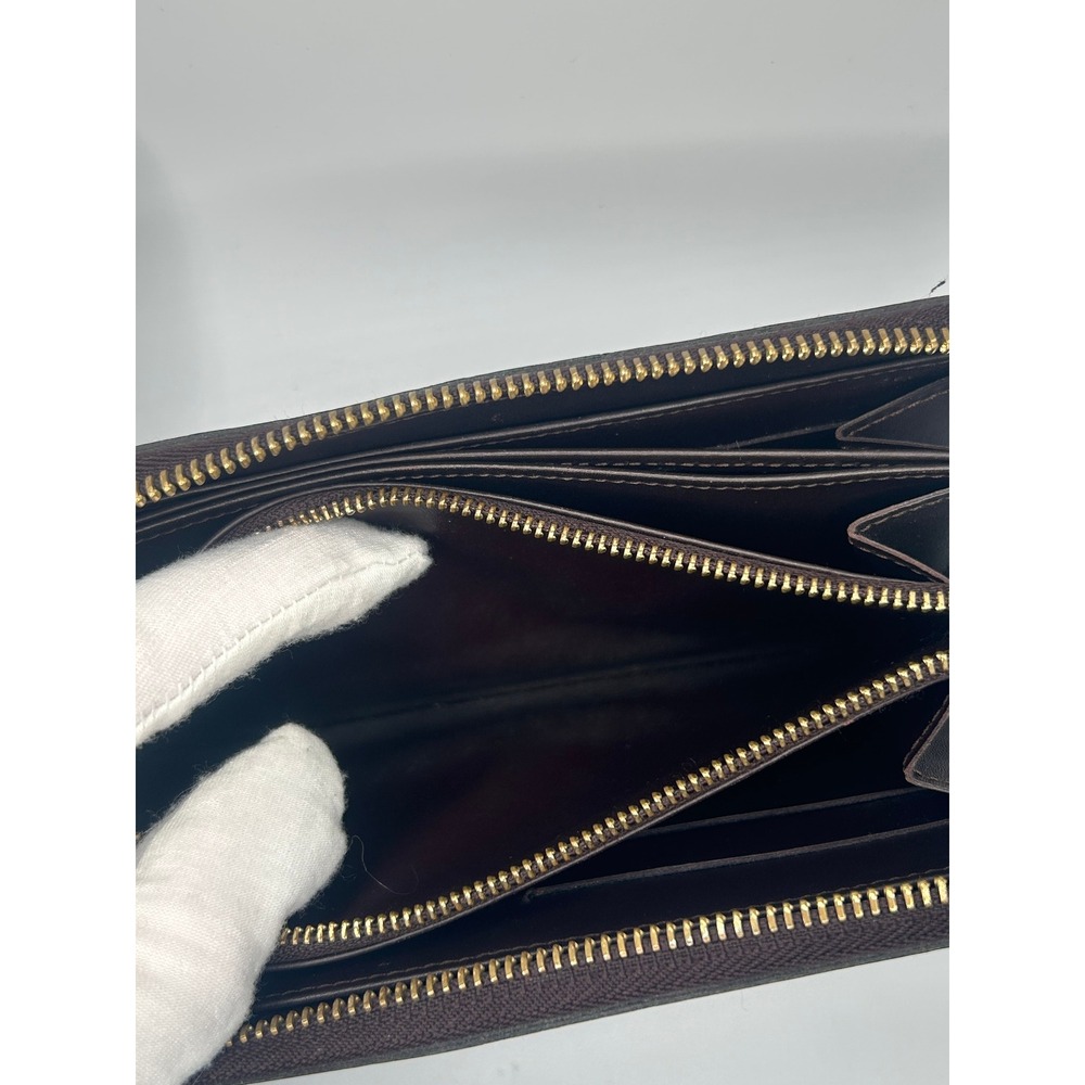 Louis Vuitton Monogram Vernis Long Wallet Zippy Burgundy Patent Leather#392 - Picture 12 of 12